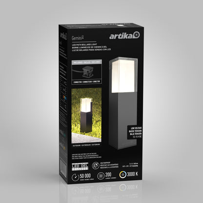Gemini LED Low Voltage Bollard Light — 4-Pack