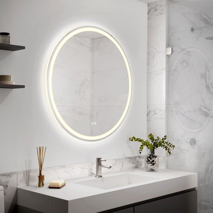 Espejo de baño LED Delany de 32" con antiempañante