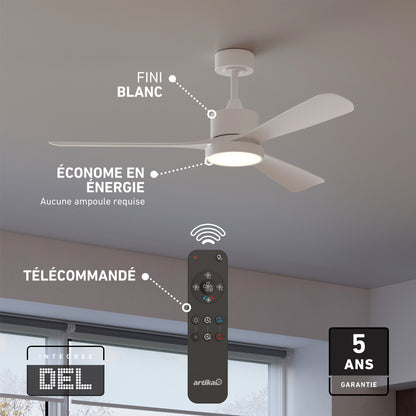 Adney 52" ventilador de techo LED