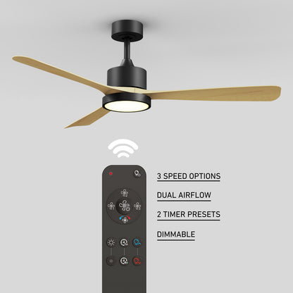 Adney 52" ventilador de techo LED