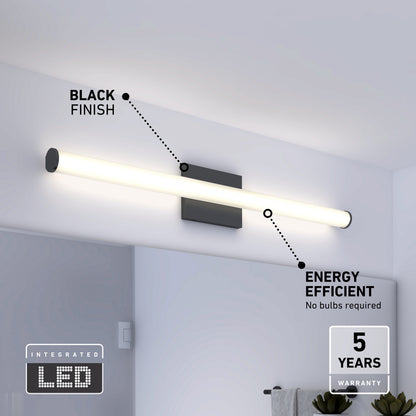 Nuvo 30" LED Bathroom Vanity Light 5CCT