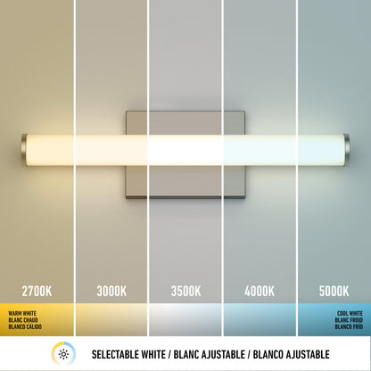 Nuvo 16" LED Bathroom Vanity Light 5CCT