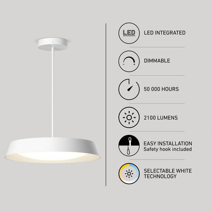 Elsa lámpara suspendida LED 5CCT