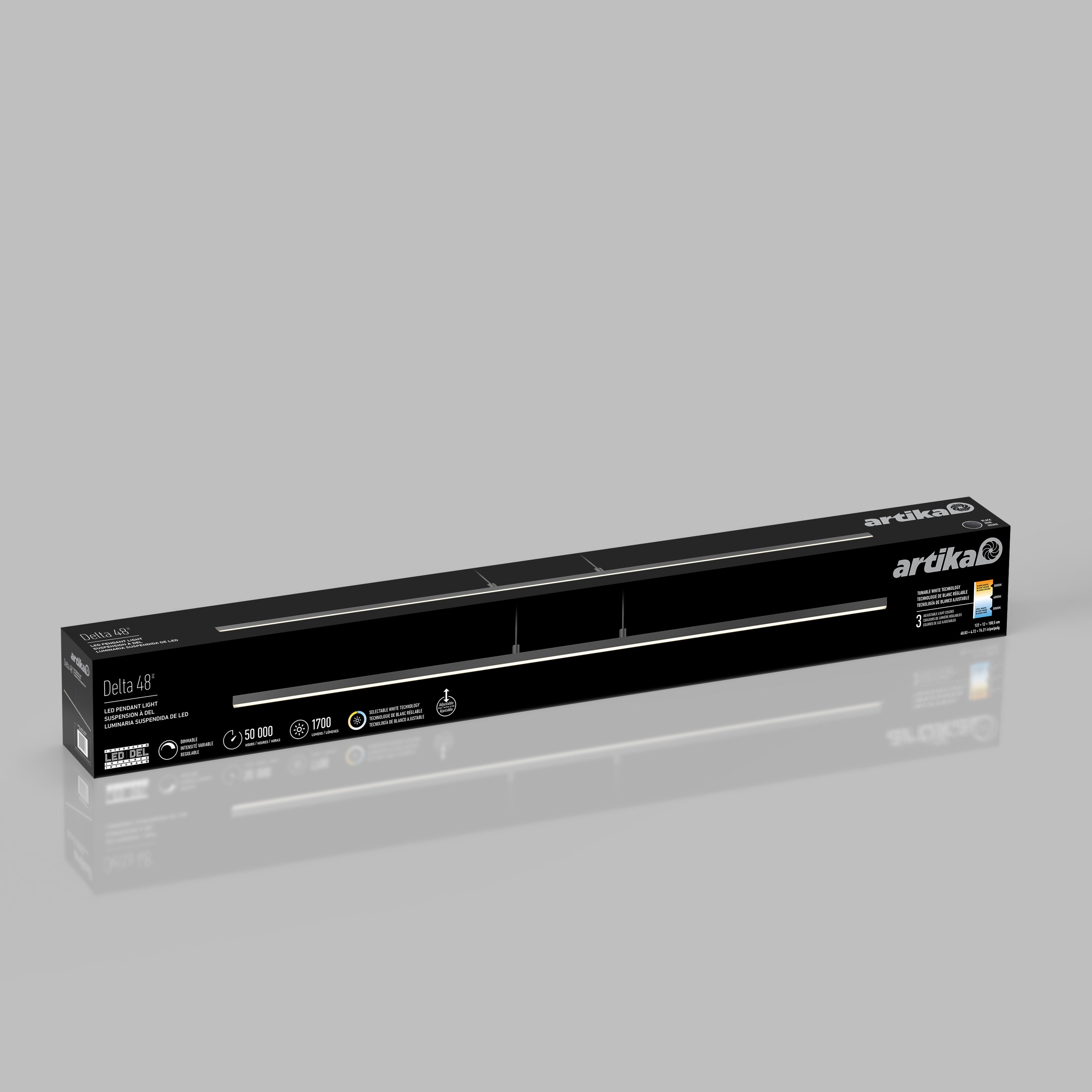 Delta LED Linear Pendant 48