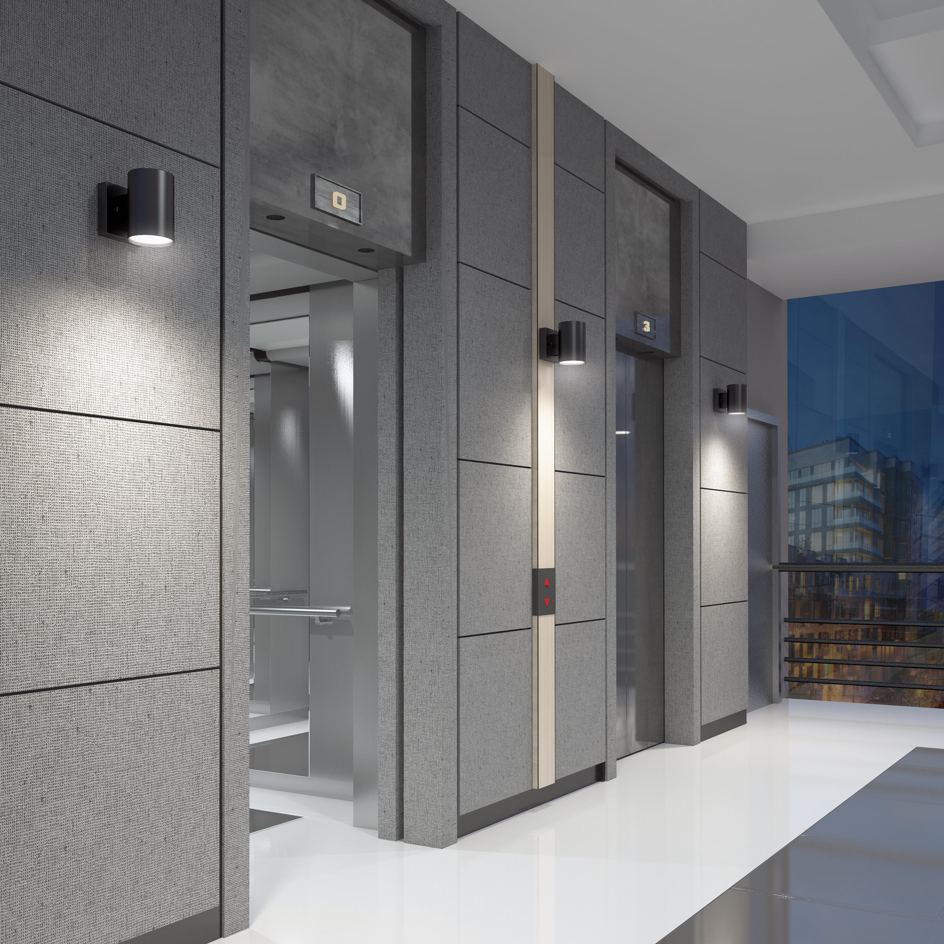 Walton Indoor/Outdoor LED Wall Light in Matte Black | Artika Pro