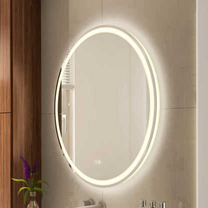 Espejo de baño LED Delany de 32" con antiempañante