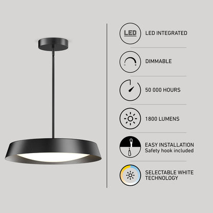 Elsa lámpara suspendida LED 5CCT