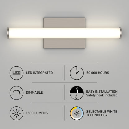 Nuvo 16" LED Bathroom Vanity Light 5CCT