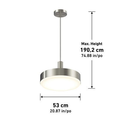 Fritz PRO 21" lámpara suspendida LED 5CCT