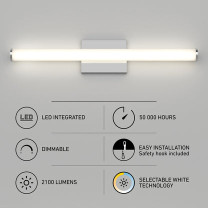 Nuvo 24" LED Bathroom Vanity Light 5CCT