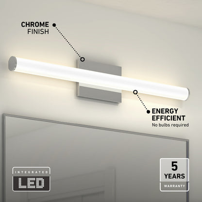 Nuvo 24" LED Bathroom Vanity Light 5CCT