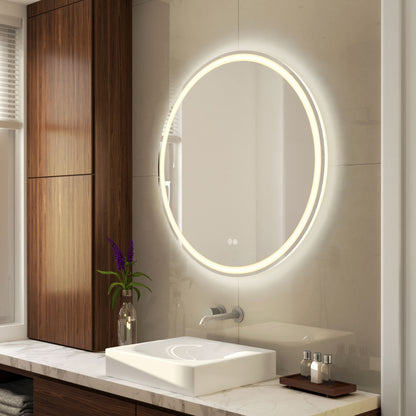 Espejo de baño LED Delany de 32" con antiempañante