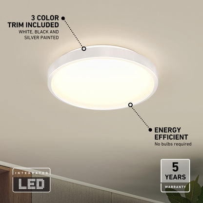 Rayker PRO 12" LED Flush Mount with Interchangeable Trim