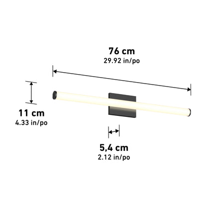 Nuvo 30" LED Bathroom Vanity Light 5CCT