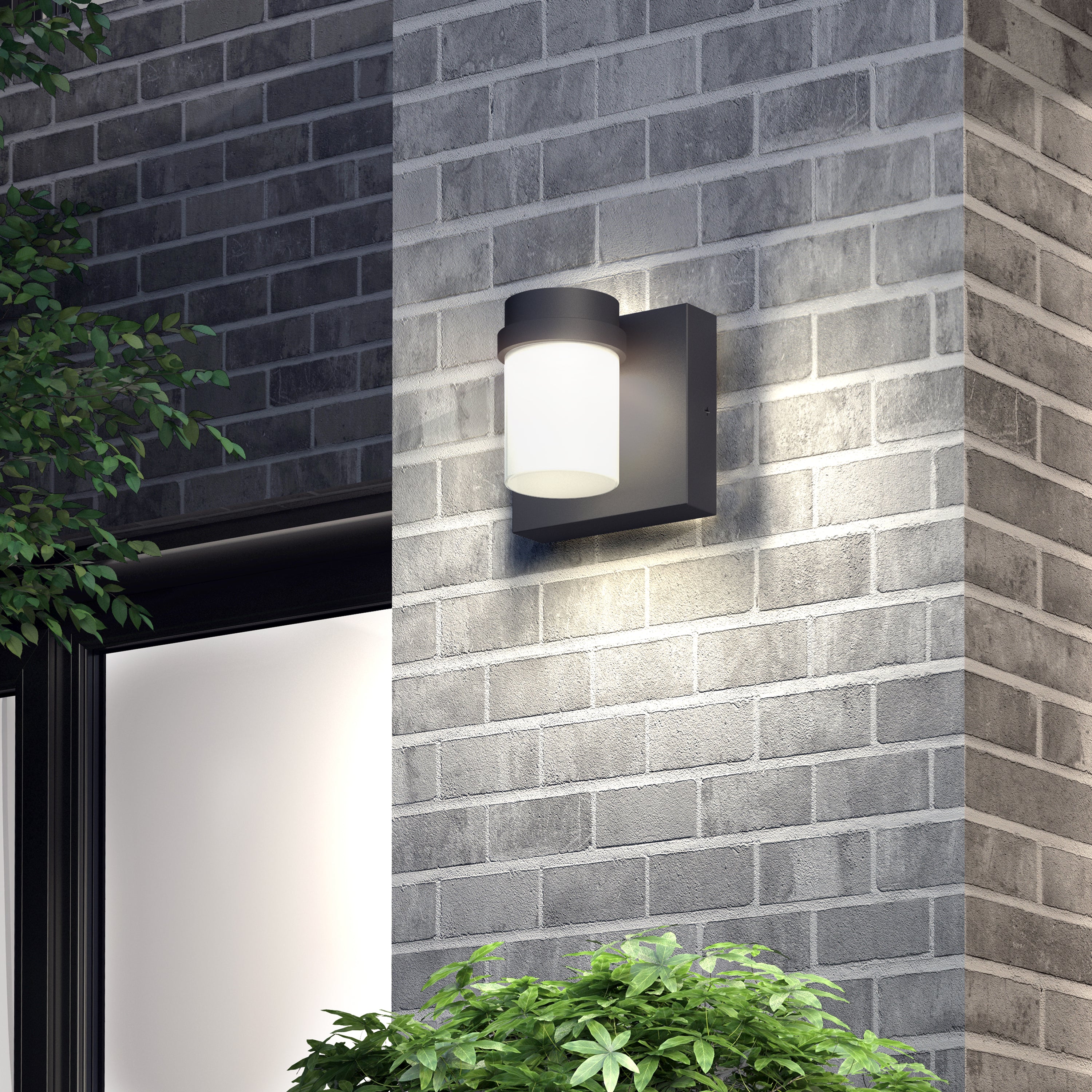 Kirby LED Outdoor 0-10V Photocell Wall in Matte Black | Artika Pro