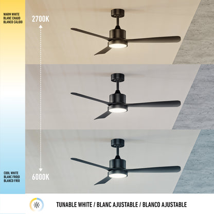 Adney 52" ventilador de techo LED