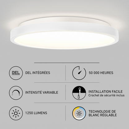 Rayker PRO 12" LED Flush Mount with Interchangeable Trim