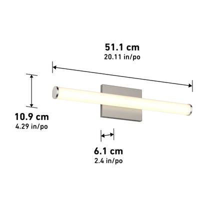 Nuvo 20" LED Bathroom Vanity Light 5CCT