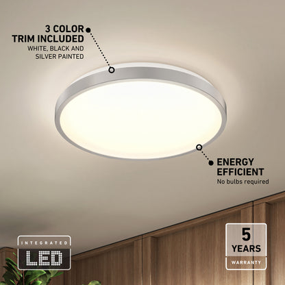Rayker PRO 15" LED Flush Mount with Interchangeable Trim