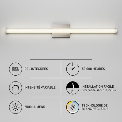 Nuvo 36" LED Bathroom Vanity Light 5CCT