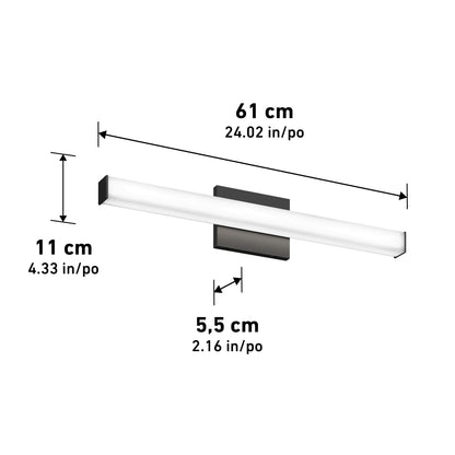 Mylo 24" LED Bathroom Vanity Light 5CCT