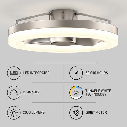 Alure 23" LED Ceiling Fan with Remote Control