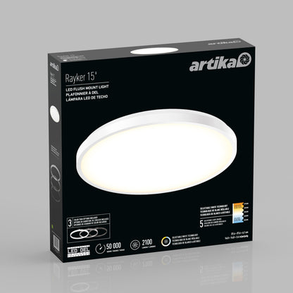 Rayker PRO 15" LED Flush Mount with Interchangeable Trim