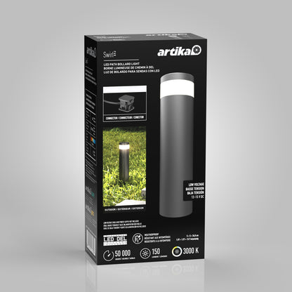 Swirl LED Low Voltage Bollard Light — 4-Pack