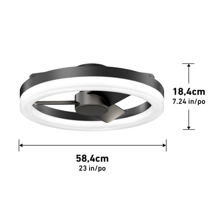 Alure 23" LED Ceiling Fan with Remote Control