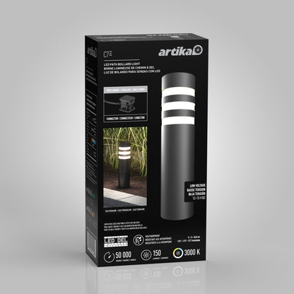 C7 LED Low Voltage Bollard Light — 4-Pack