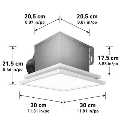 Skylight Breeze LED Bathroom Fan 5CCT